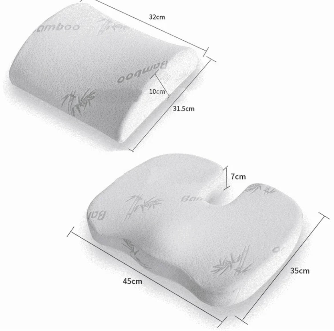 Rebound Waist Support Cushion Set for Home Office