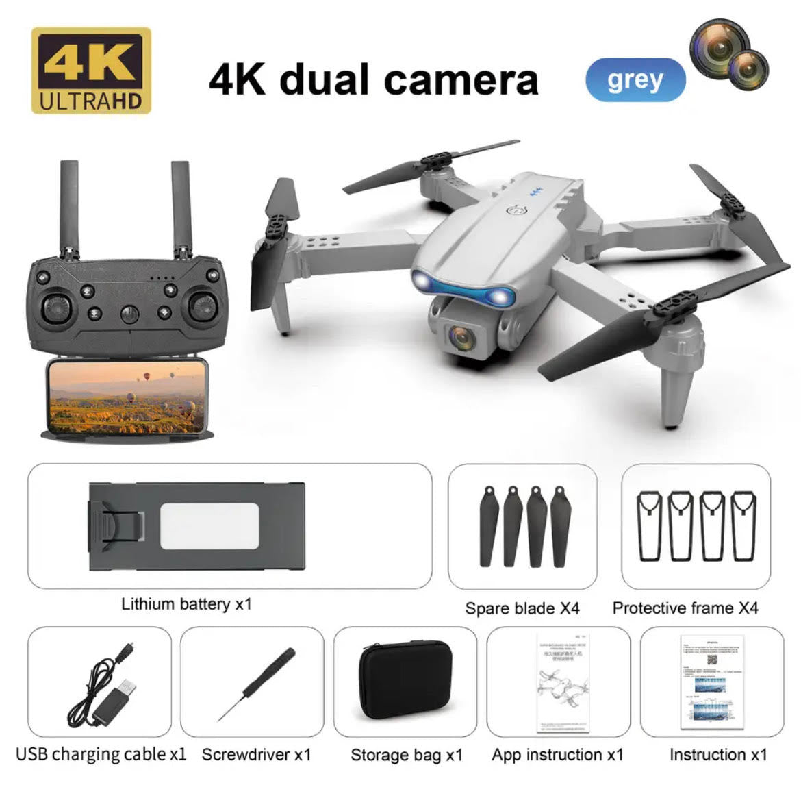ZHENDUO E99 Pro RC Mini Drone 4K With WiFi Aerial Photography Helicopter Foldable Quadcopter Dron Toys