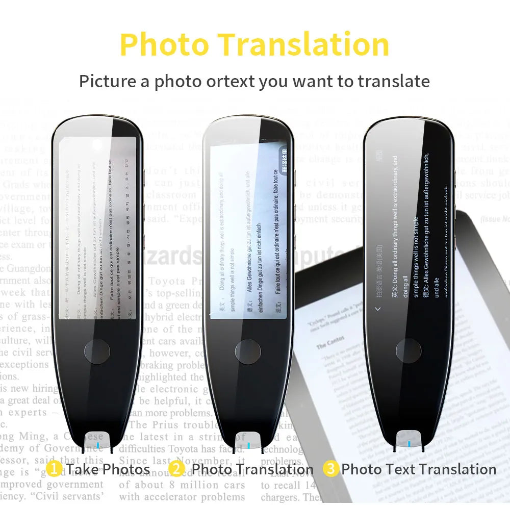 X5 Pro Smart Voice-Activated Scanning Translator Pen - A Versatile Real-Time Multilingual Tool