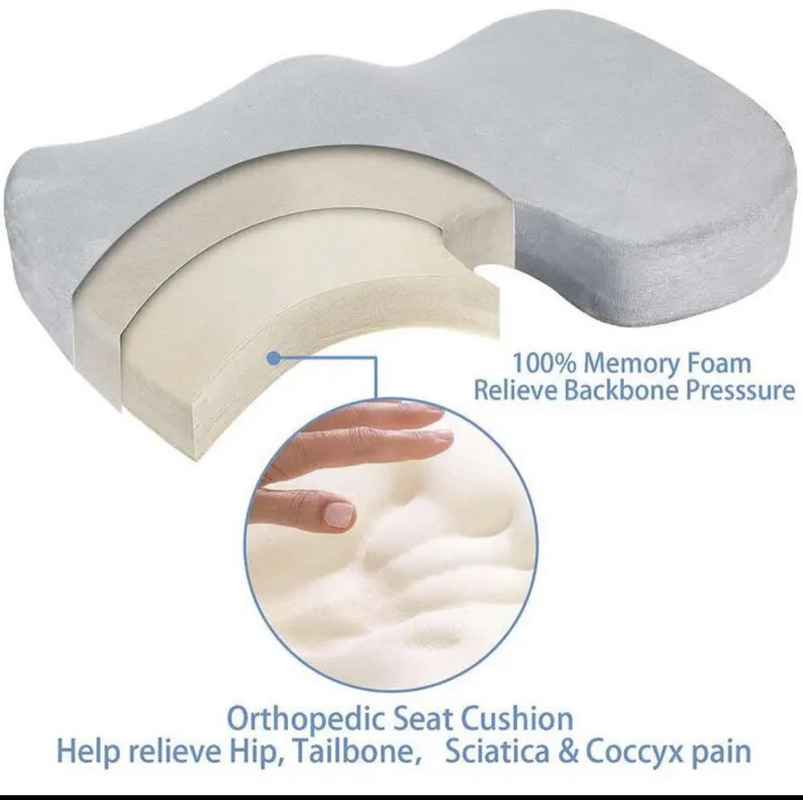 Rebound Waist Support Cushion Set for Home Office