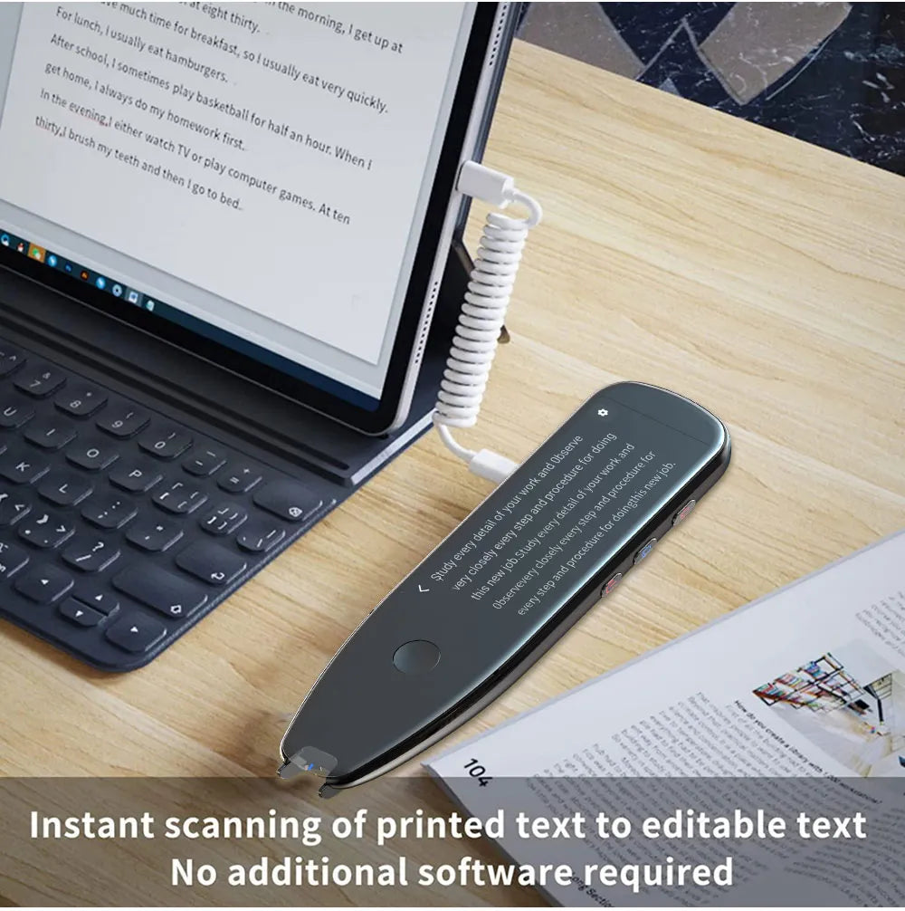 X5 Pro Smart Voice-Activated Scanning Translator Pen - A Versatile Real-Time Multilingual Tool