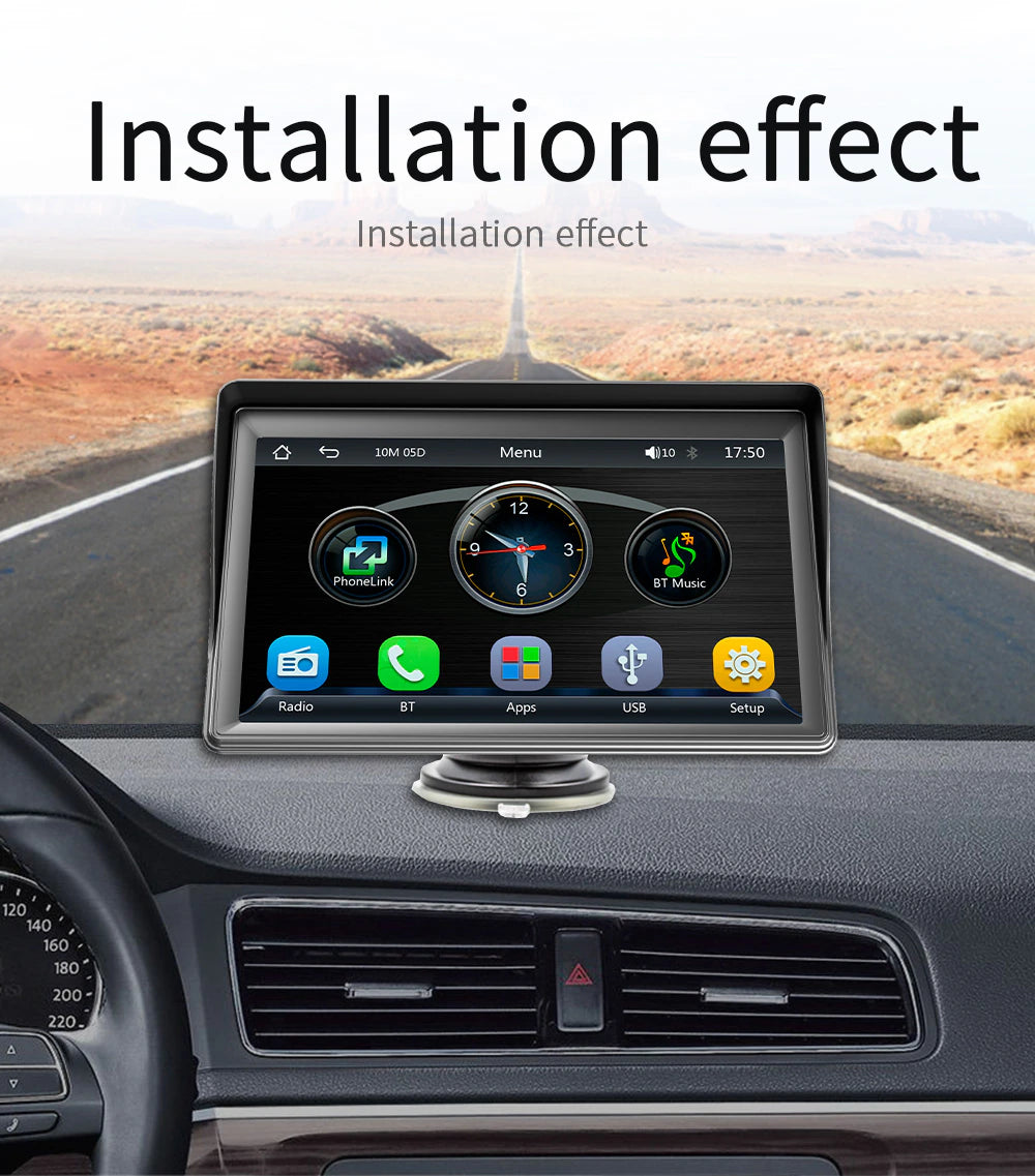 Universal 7-Inch Car Radio Video Player Wireless For Apple CarPlay Android Car Touch Screen