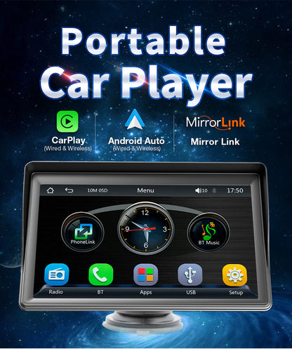 Universal 7-Inch Car Radio Video Player Wireless For Apple CarPlay Android Car Touch Screen