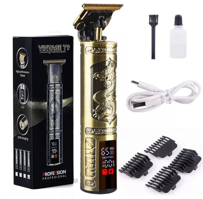 T9 All Metal Shaver with LCD Digital Display - Compact and Travel-Friendly