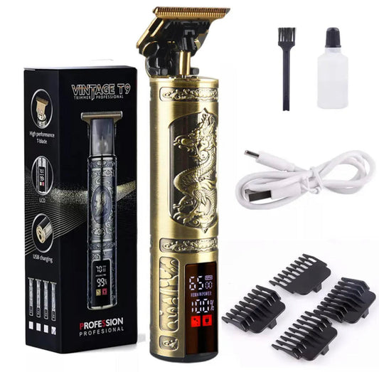 T9 All Metal Shaver with LCD Digital Display - Compact and Travel-Friendly