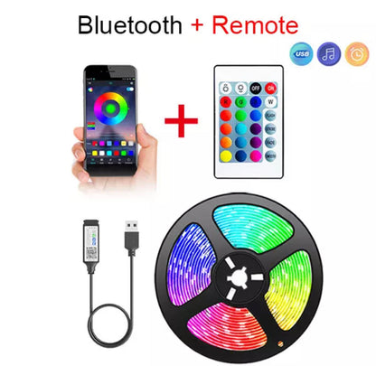 Bluetooth 5050 USB LED Strip Light with Tape