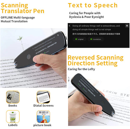 X5 Pro Smart Voice-Activated Scanning Translator Pen - A Versatile Real-Time Multilingual Tool