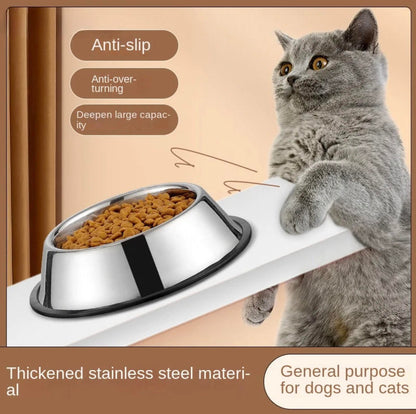 Stainless Steel Dog Bowl Anti Slip