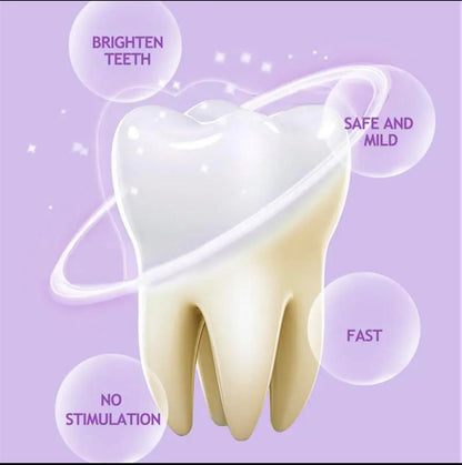 V34 Mousse Toothpaste Teeth Cleaning Purple Whitening Toothpaste