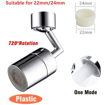 Faucet Extender with 1080° Rotating Sprayer Head and 22/24mm Adaptor